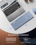 Foldable Keyboard and Mouse, Samsers Folding Bluetooth Keyboard Combo, 2.4G + - Image 3