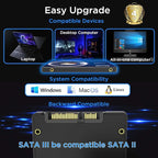FX815 1TB SSD, 2.5" SATA SSD, Internal Solid State Drive, 3D NAND SLC Cashe - Image 5
