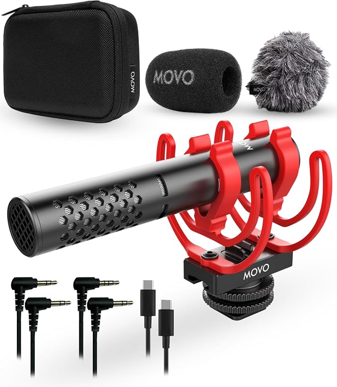 Movo X1-Mini Video Shotgun Mic for Camera by Movo