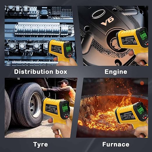 Infrared Thermometer High Temperature Gun -58℉~2732℉, 50:1 Distance Ratio - Image 6