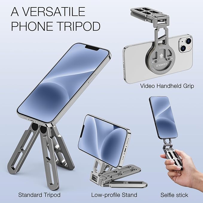 Magnetic Pocket Phone Tripod Foldable Compatible - Image 5