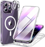 Miracase Magnetic for iPhone 14 Pro Max Case 6.7 inch, Upgrade Full-Body Clear by Miracase