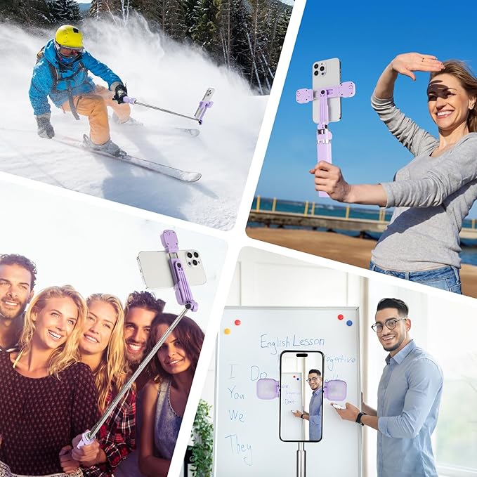MQOUNY Mini iPhone Tripod Stand & Selfie Stick - Image 6