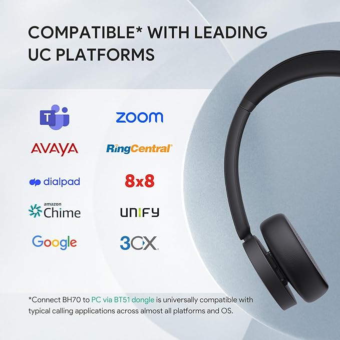 Yealink BH70 UC Wireless Bluetooth Headset - Image 5