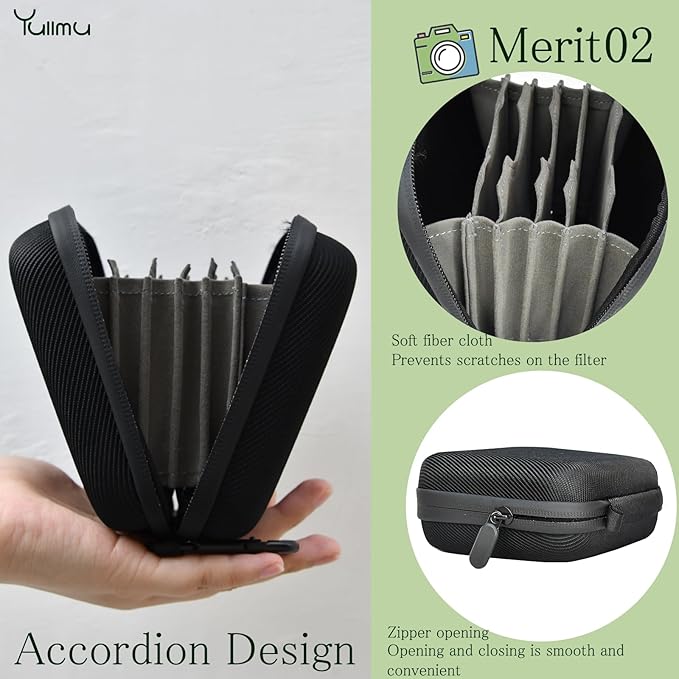 Hard Shell Camera Filter Case Camera Filter Accessories and Storage Suitable - Image 6