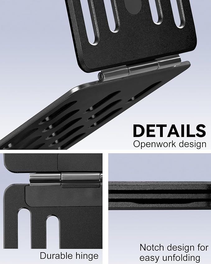 magsafe Phone Stand Tri-Fold Phone Credit Card Holder – Premium Aluminum Alloy - Image 4