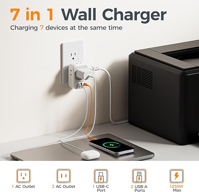 TESSAN USB C Charger Block 20W PD, Fast Charging Adapter Wall Plug, Power - Image 3