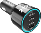 URVNS 240W USB C Car Charger, Super Fast Charging 4-Ports PD3.1 140W/PD3.0 100W by GaNUSBCChargerUSBCCarCharger