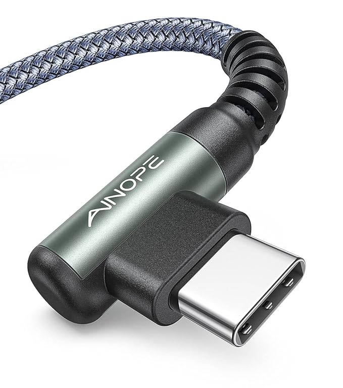 AINOPE 3.3FT USB C Cable 3.1A Fast Charge, Right Angle USBC Charge Cable by AINOPE10yearsforphoneaccessories