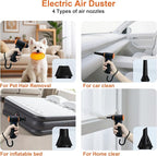 X117 Compressed Air Duster-150000RPM Super Power Electric Air Duster, 3-Gear - Image 6