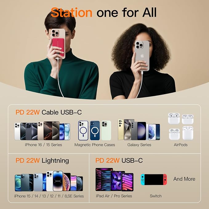 Magnetic Portable Charger, 16800mAh Wireless Power Bank, - Image 9