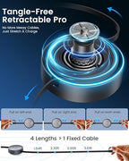 CAFELE 5-in-1 Retractable USB C Cable, 100W Multi Charging Cable USB C/A to - Image 6