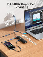 Docking Station USB C/A 10Gbps 3*Display 13 in 1, 2025 Upgrade Lemorele USB C - Image 7