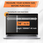 Nano Laptop Privacy Screen 14 Inch 16:10, No Glue Computer Monitor Privacy - Image 5