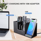 Wireless Charger with Desk Organizer, Wireless Charging Station - Image 2