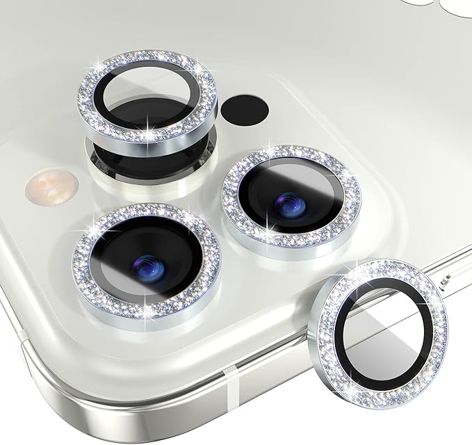 Choiche [3+1 for iPhone 14 Pro/iPhone 14 Pro Max Camera Lens Protector Bling by Choiche