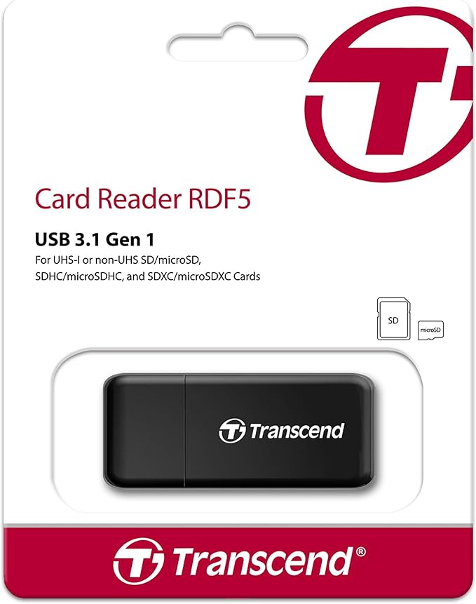 Transcend RDF5 USB3.1 Type-A SD Card Reader - Image 2