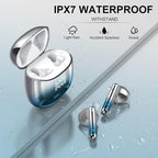 Wireless Earbuds, IPX7 Waterproof Bluetooth 5.4 Earphones in-Ear Earbuds - Image 7