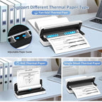 Inkless Portable Printer for Travel, Wireless Thermal Printer Supports 8.5 x 11 - Image 7