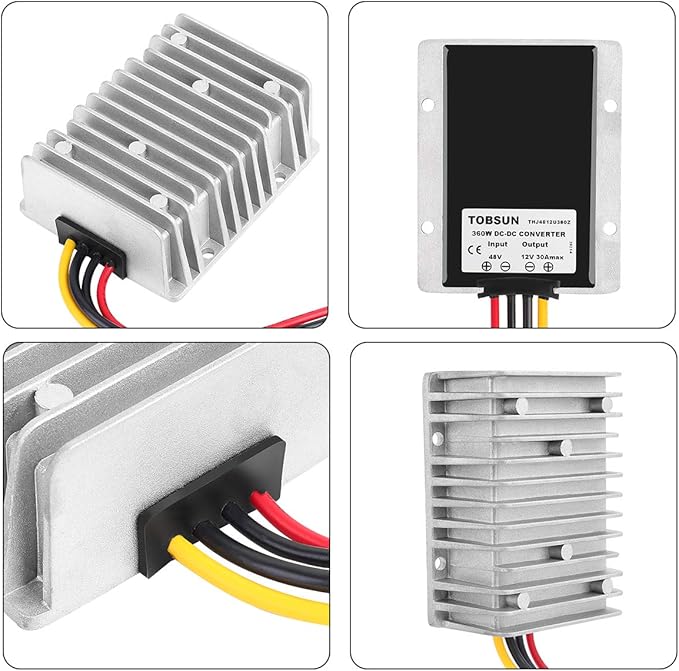 HOMELYLIFE 30A 360W 48V to 12V DC Voltage Regulator, Corded Electric, - Image 2