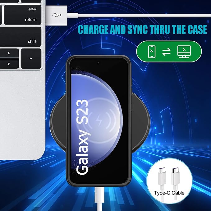 Battery Case for Galaxy S23, Slim Portable Protective Fast Charging Case Backup - Image 6