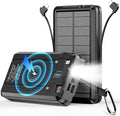 Solar Power Bank Portable Charger 52800mAh 5V/3A Fast Charging Battery Pack by AEECESTORE