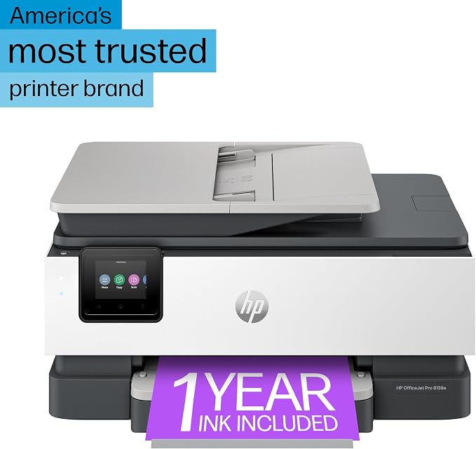 HP OfficeJet Pro 8139e Wireless All-in-One Color Inkjet Printer, Duplex - Image 5