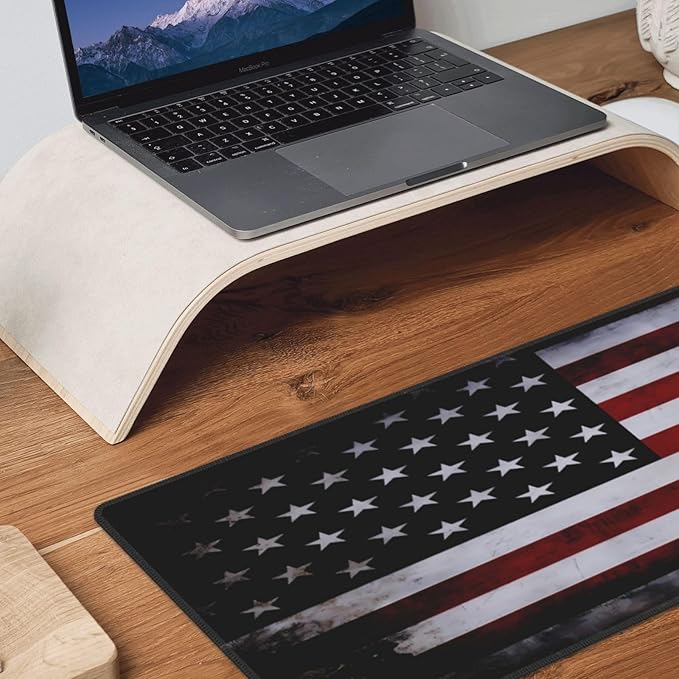 Gaming Mouse Pad American Flag Mouse Mat Non-Slip Rubber Carpet Pad - Image 8