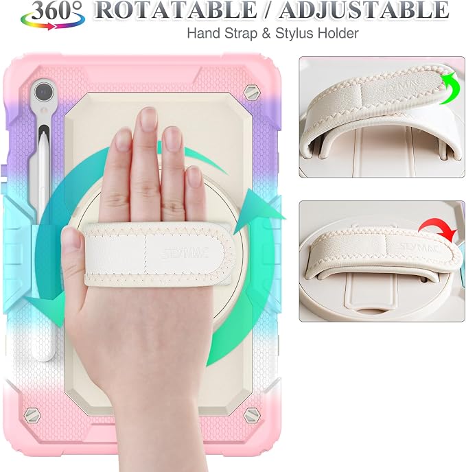 SEYMAC stock Case for Samsung Galaxy Tab S10 FE / S9 / S9 FE 5G Tablet Case - Image 3