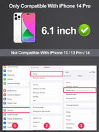 2 Pack Matte Screen Protector for iPhone 14 Pro -6.1 inch, Anti Fingerprint - Image 3