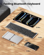 ProtoArc Foldable Bluetooth Keyboard, XK01 Full-Size Portable Keyboard - Image 4