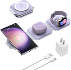 Travel Charger for Samsung Multi Devices, Foldable 3 in 1 Wireless Charging by Fanisicworthtotryandtrust