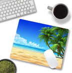 Beach Mouse Pad, Mouse Mat Square Waterproof Mouse Pad Non-Slip Rubber Base - Image 4