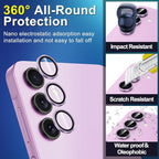 for Samsung Galaxy A35 5G Camera Lens Protector, Individual Metal Ring Tempered - Image 3