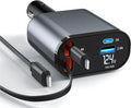 Retractable Car Charger，4 in1 Fast Car Phone Charger by ONEUPIN