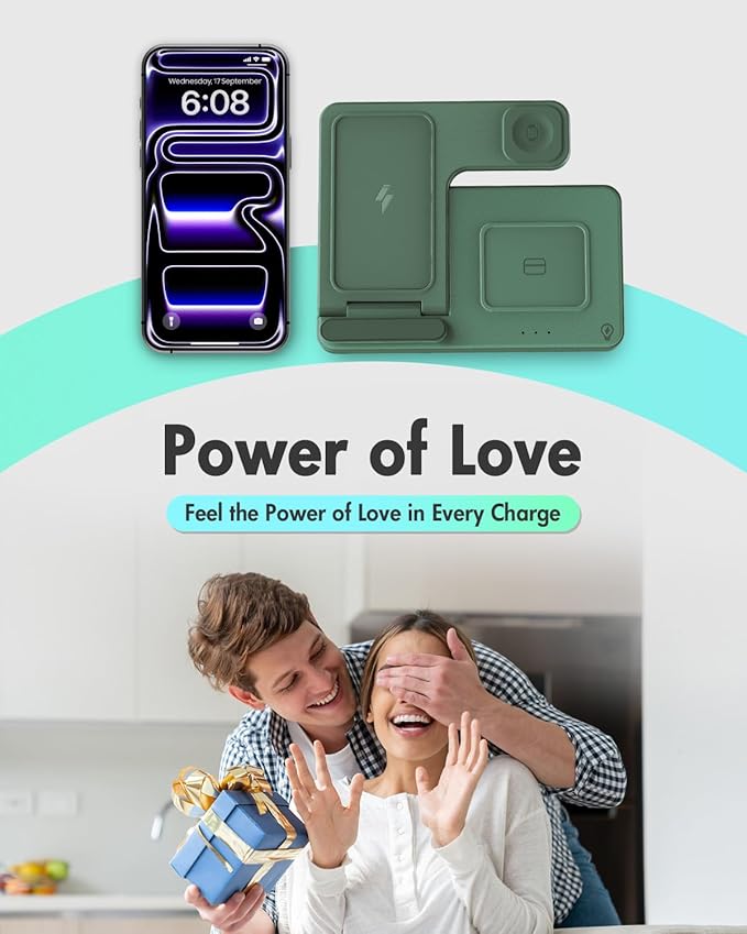 Wireless Charger Stand Charging Station: 3 in 1 Charger Multiple Devices - Image 9