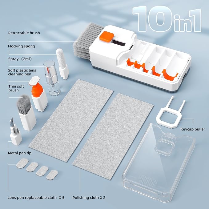 Keyboard Cleaning Kit Laptop Cleaner, 10-in-1 Computer Screen Cleaning Brush - Image 8
