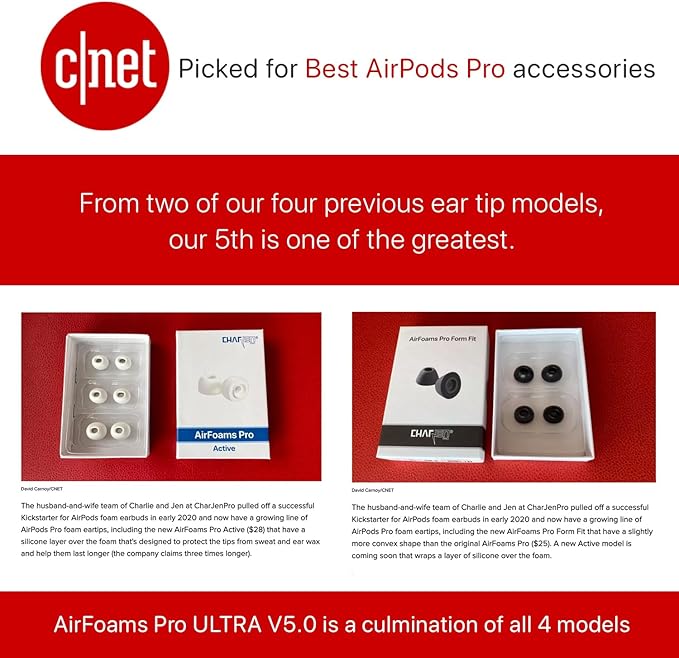 Patented AirFoams Pro Ultra V5.0 Memory Foam Ear Tips - Image 6