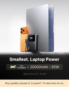 INIU 20000mAh Laptop Power Bank, Ultra Compact 65W PD Dual Fast Charging - Image 2