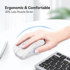 TECKNET Wireless Mouse, 2.4G Ergonomic Optical Mouse, Computer Mouse - Image 3
