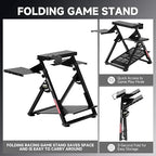 GTPLAYER Flight Racing Simulation Stand Foldable Gaming Stand Compatible - Image 5