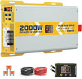 XWJNE 2000W Pure Sine Wave Power Inverter 24V DC to 120V GFCI AC Converter by Highwattpuresinewavepowerinverter