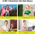JISULIFE Handheld Fan Life7 – Ultimate Flexibility: High-Power Motor, LED - Image 2