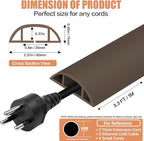Floor Cord Cover Cable Cavity Self Adhesive Cord Hider Floor Floor Cable - Image 2