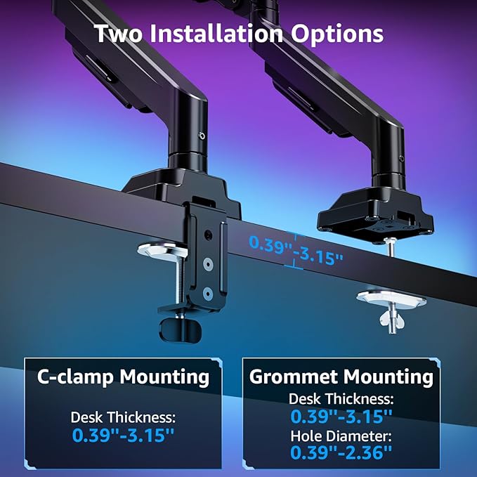 MOUNTUP Ultrawide Monitor Arm for 17-43 inch Curved Screen, Holds 2.2 to 33 lbs - Image 6