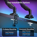MOUNTUP Ultrawide Monitor Arm for 17-43 inch Curved Screen, Holds 2.2 to 33 lbs - Image 6