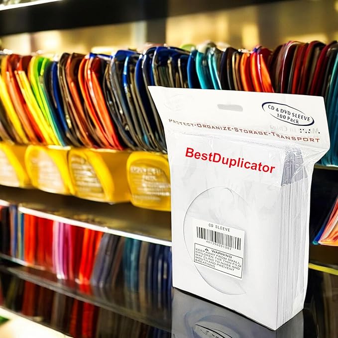 BestDuplicator White CD/DVD Paper Sleeves - Image 4