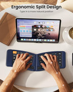 ProtoArc Ergonomic Foldable Keyboard, XK03 Split Folding Travel Bluetooth - Image 2
