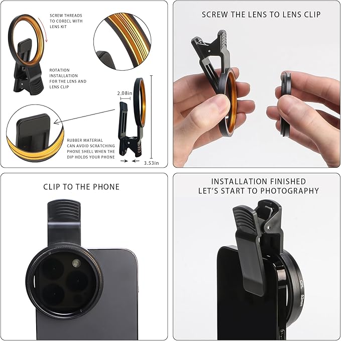 52MM Circular Polarizer Filter, Ultra Slim Multi-Coated CPL Lens Filter - Image 5