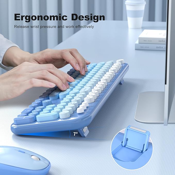 KNOWSQT Wireless Keyboard Mouse Combo - Image 3